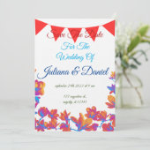 Custom Charming Floral Watercolor Event Einladung" Einladung (Stehend Vorderseite)