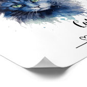 Custom Chat Pet Wall Art Poster (Ecke)