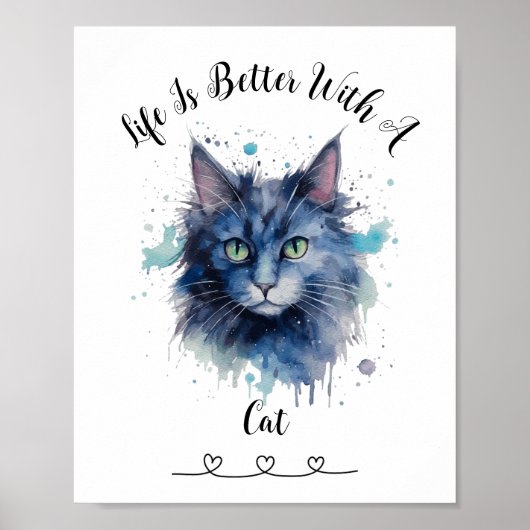Custom Chat Pet Wall Art Poster (Vorne)