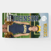 Custom Cheerleading Senior Cheer Homecoming Game Banner (Horizontal)
