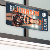 Custom Cheerleading Senior Cheer Team Photo Banner (Äußeres Gebäude)