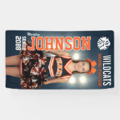 Custom Cheerleading Senior Cheer Team Photo Banner (Horizontal)