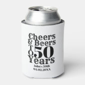 Custom Cheers & Beers Geburtstag 30, 40, 50er Dosenkühler (Kanne Vorderseite)