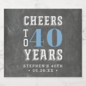 Custom Cheers Meilenstein Geburtstag Bierflaschenetikett (Einzelnes Label)