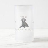 Custom Cheers to My Humans Pet Wedding  Mattglas Bierglas (Mittel)