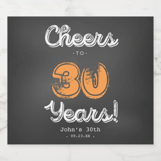 Custom Cheestone Meilenstein Geburtstag Bierflasch Bierflaschenetikett (Einzelnes Label)