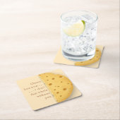 Custom Cheesy Message Trompe L'oeil Schweizer Käse Rechteckiger Pappuntersetzer (Vor Ort)