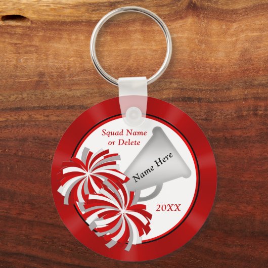 Custom, Cheleader Schlüsselanhänger, rot, weiß, sc Schlüsselanhänger (Vorderseite)