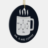 Custom Chemistry Labrador Techniker Kaffeeliebhabe Keramik Ornament (Rechts)
