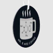 Custom Chemistry Labrador Techniker Kaffeeliebhabe Ornament (Vorderseite)