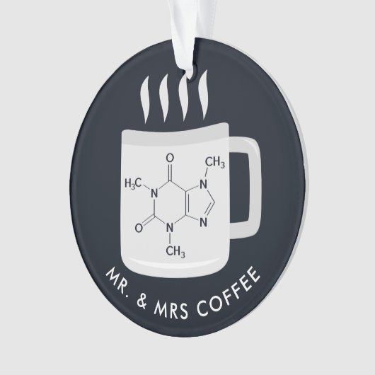 Custom Chemistry Labrador Techniker Kaffeeliebhabe Ornament (Vorderseite)