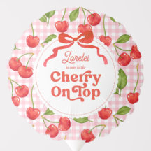 Custom Cherry auf Top Birthday Balloon