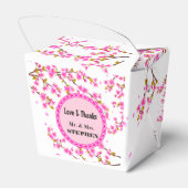 Custom Cherry Blossom Gastgeschenk Hochzeit Gesche Geschenkschachtel (Rückseite)