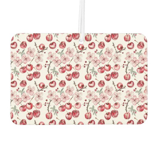 Custom Cherry Blossom Pink Golf Monogram Autolufterfrischer (Rückseite)