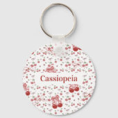 Custom Cherry & Bows Keychain Schlüsselanhänger (Vorderseite)