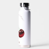Custom Cherry Coded Valentine's Water Flasche (Links)