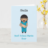 Custom Chibi Front Line Mitarbeiter Vielen Dank Karte (Gelbe Blume)