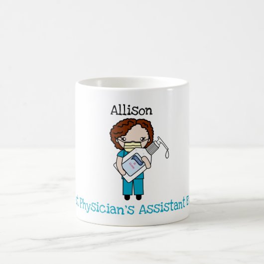 Custom Chibi Health Care Worker Vielen Dank Kaffeetasse (Mittel)