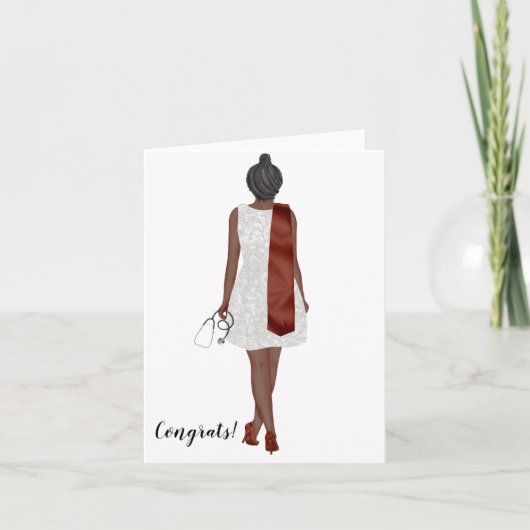 Custom Chic Bachelor's of Nursing Abschluss Card Karte (Vorderseite)