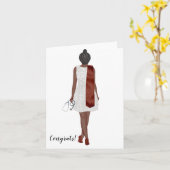 Custom Chic Bachelor's of Nursing Abschluss Card Karte (Gelbe Blume)