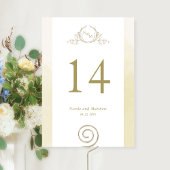 Custom, Chic Champagne Monogram Wedding