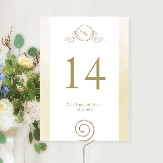 Custom, Chic Champagne Monogram Wedding