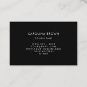 Custom Chic Geometric Blue Business Card Visitenkarte (Rückseite)
