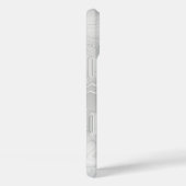 Custom Chic Gray Silver Glitzer Pattern Girl Case-Mate iPhone Hülle (Rückseite / Rechts)