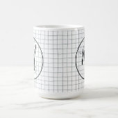 CUSTOM Chic Modern Messy Graphite Pencil LinesGrid Kaffeetasse (Mittel)