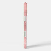 Custom Chic Pink Silver Glitzer Muster Girl Case-Mate iPhone Hülle (Rückseite / Rechts)