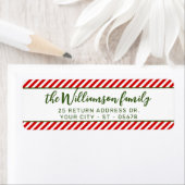 Custom Chic Red White Peppermint Candy Stripes (Insitu)