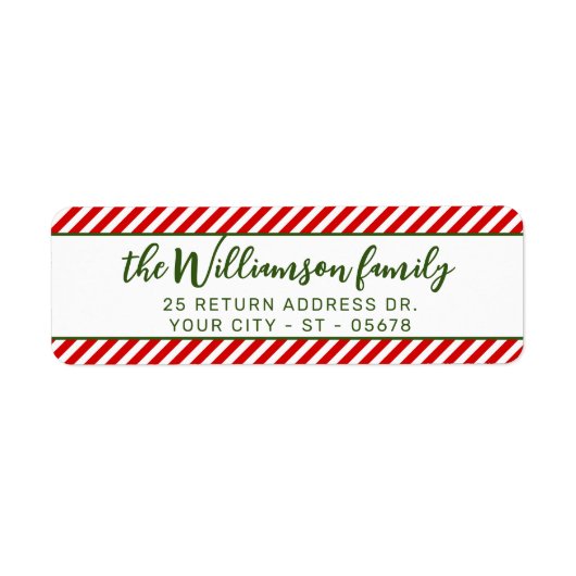 Custom Chic Red White Peppermint Candy Stripes (Vorne)