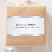 Custom Chic Silver Glamorous Template Shipping (Insitu)