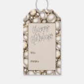 Custom Chic Silver Gold Baubles Ornament Muster Geschenkanhänger (Vorderseite)