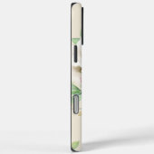 Custom Chic White Pink Roses Green Blätter Floral Case-Mate iPhone Hülle (Rückseite / Rechts)