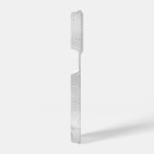 Custom Chic White Silver Glitzer Muster Girl iPhone Hülle (Rechte Seite)