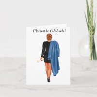 Custom Chic Woman Law School Abschluss