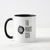 Custom Chicago City Skyline in Sphered Silhouette Tasse (Links)
