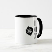 Custom Chicago City Skyline in Sphered Silhouette Tasse (VorderseiteRechts)