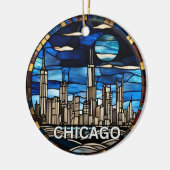 Custom Chicago Skyline Keramik Ornament (Links)