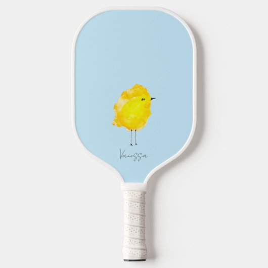 Custom Chick Chicken yellow stylish chic sweet Pickleball Schläger (Vorderseite)