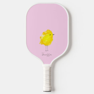 Custom Chick Chicken yellow stylish chic sweet Pickleball Schläger