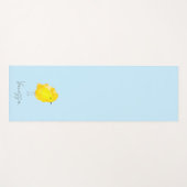 Custom Chick Chicken yellow stylish chic sweet Yogamatte (Vorderseite (Horizontal))