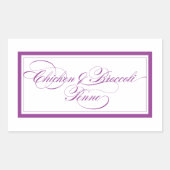 Custom_Chicken & Broccoli Penne Rechteckiger Aufkleber (Vorderseite)