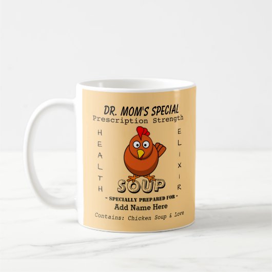 Custom Chicken Soup Mug Kaffeetasse (Links)