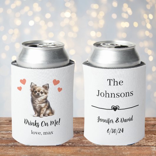 Custom Chihuahua Haustier Wedding Can Cooler Dosenkühler