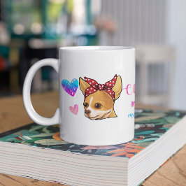 Custom Chihuahua Mama Niedlich Muttertag Hund Love Kaffeetasse