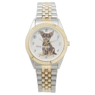 Custom Chihuahua Watch (einen Namen hinzufügen) 32 Armbanduhr