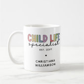 Custom Child Life Specialist CCLS-Geschenk Kaffeetasse (Links)