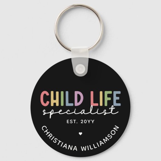 Custom Child Life Specialist CCLS-Geschenk Schlüsselanhänger (Vorderseite)